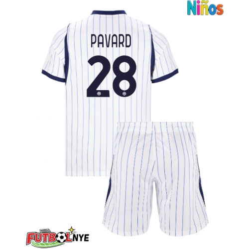Camiseta Inter Milan Benjamin Pavard #28 Visitante Equipación para niños 2026-27 manga corta (+ pantalones cortos)